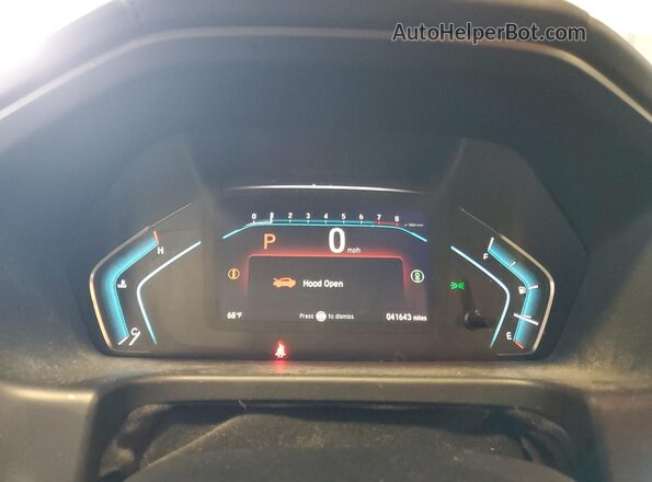 5FNRL6H50NB043263 2022 HONDA ODYSSEY White Вид щитка приладів