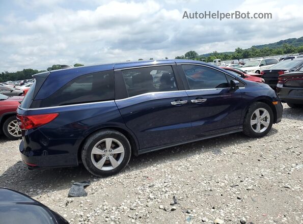 5FNRL6H56JB106957 2018 HONDA ODYSSEY Blue Trasero derecho