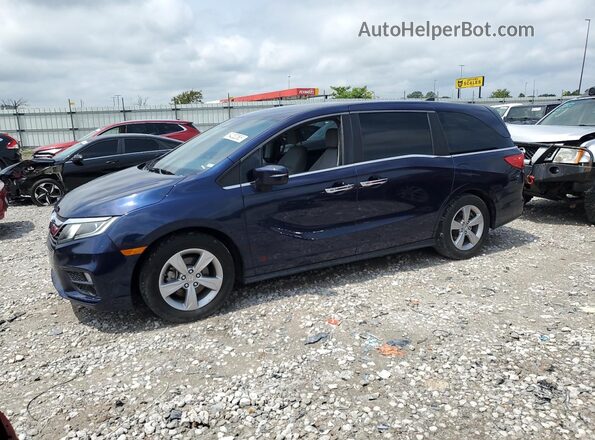 5FNRL6H56JB106957 2018 HONDA ODYSSEY Blue Vista tres cuartos delantera izquierda