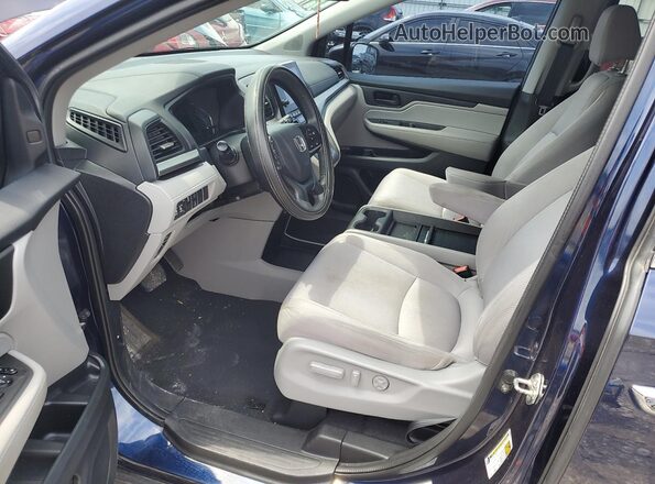 5FNRL6H56JB106957 2018 HONDA ODYSSEY Blue Vista interior delantera