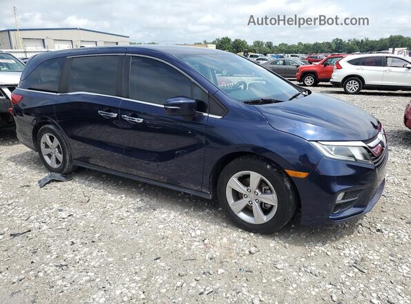 5FNRL6H56JB106957 2018 HONDA ODYSSEY Blue Delantero derecho