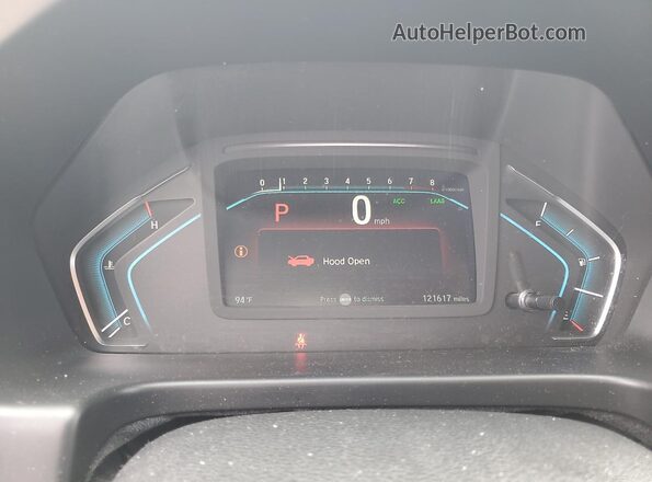 5FNRL6H56JB106957 2018 HONDA ODYSSEY Blue Vista del cuadro de instrumentos