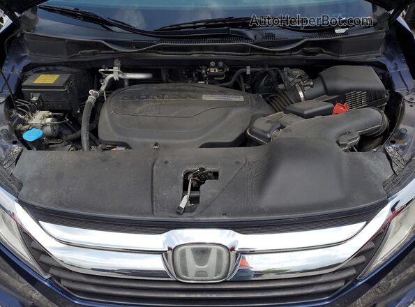 5FNRL6H56JB106957 2018 HONDA ODYSSEY Blue Vista del compartimento del motor