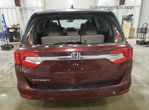 5FNRL6H57JB004552 2018 HONDA ODYSSEY Maroon Widok z tyłu