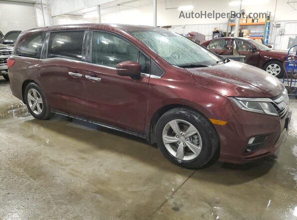 5FNRL6H57JB004552 2018 HONDA ODYSSEY Maroon Przód prawy