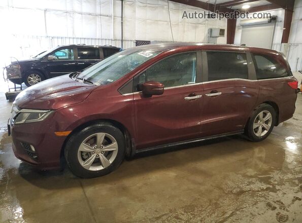 5FNRL6H57JB004552 2018 HONDA ODYSSEY Maroon Przód lewy