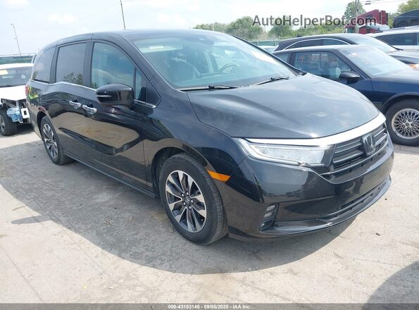 5FNRL6H60RB022556 2024 HONDA ODYSSEY Black Передня права чверть