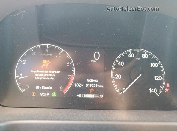 5FNRL6H61SB004458 2025 HONDA ODYSSEY Black Widok zestawu wskaźników