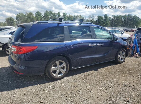 5FNRL6H72JB057905 2018 HONDA ODYSSEY Синий Задняя правая четверть