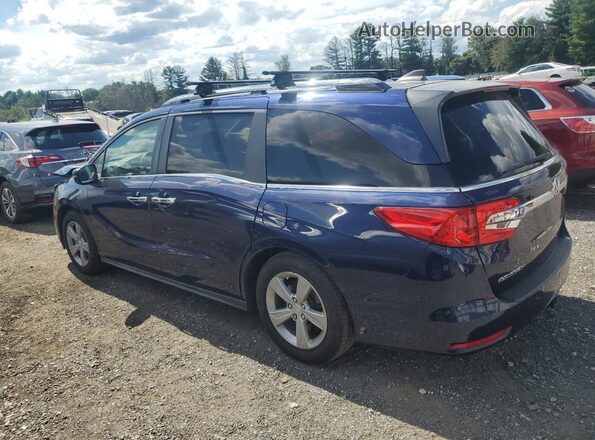 5FNRL6H72JB057905 2018 HONDA ODYSSEY Синий Задняя левая четверть