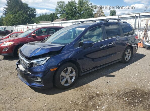 5FNRL6H72JB057905 2018 HONDA ODYSSEY Синий Передняя левая четверть