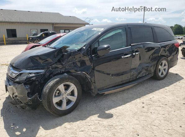 5FNRL6H72JB105645 2018 HONDA ODYSSEY Black Przód lewy