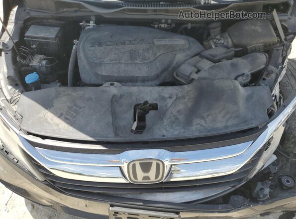 5FNRL6H72JB105645 2018 HONDA ODYSSEY Black Widok komory silnika