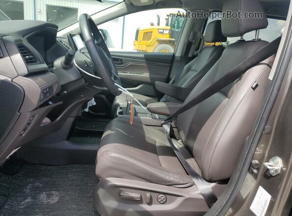 5FNRL6H73MB002674 2021 HONDA ODYSSEY Tan წინა სალონის ხედი
