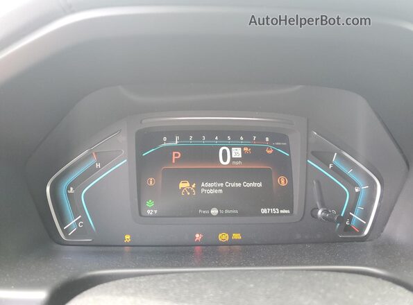 5FNRL6H73MB002674 2021 HONDA ODYSSEY Tan ხელსაწყოთა პანელის ხედი