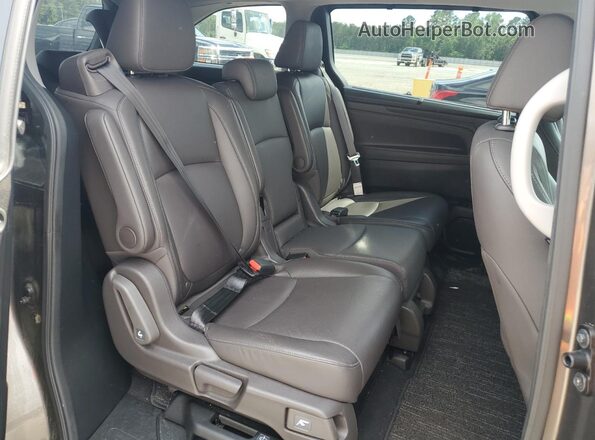 5FNRL6H73MB002674 2021 HONDA ODYSSEY Tan უკანა სალონის ხედი
