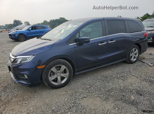 5FNRL6H74JB020693 2018 HONDA ODYSSEY Blue Vista tres cuartos delantera izquierda