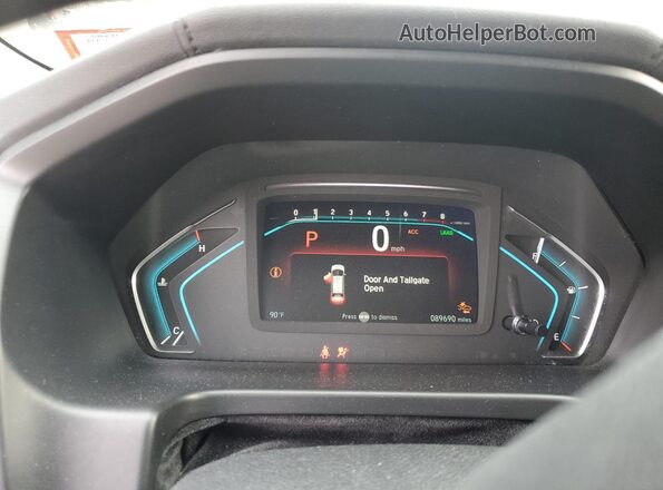 5FNRL6H74JB020693 2018 HONDA ODYSSEY Blue Vista del cuadro de instrumentos