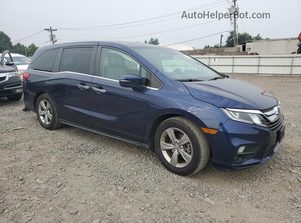 5FNRL6H74JB020693 2018 HONDA ODYSSEY Blue Delantero derecho