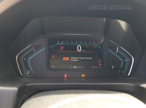 5FNRL6H74JB097144 2018 HONDA ODYSSEY Purple Widok zestawu wskaźników