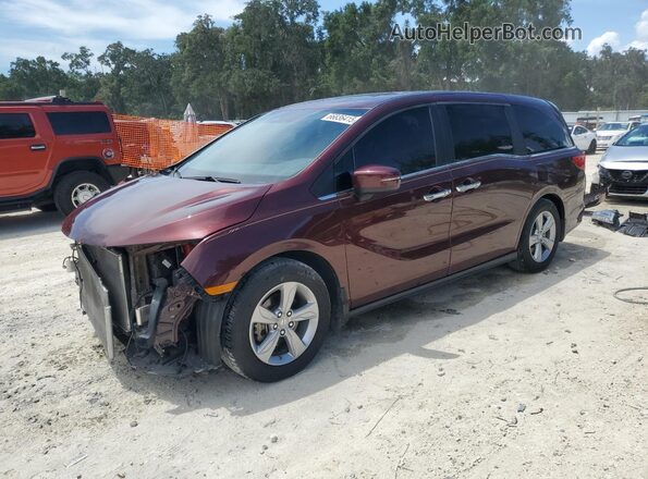5FNRL6H74JB097144 2018 HONDA ODYSSEY Purple Przód lewy