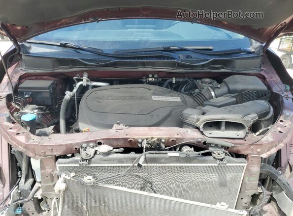 5FNRL6H74JB097144 2018 HONDA ODYSSEY Purple Widok komory silnika