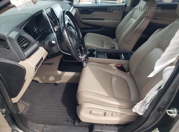5FNRL6H76JB033901 2018 HONDA ODYSSEY Серый Вид салона спереди