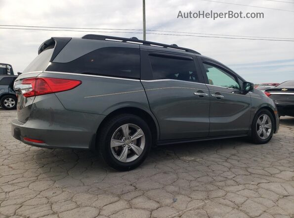 5FNRL6H76JB033901 2018 HONDA ODYSSEY Серый Задняя правая четверть