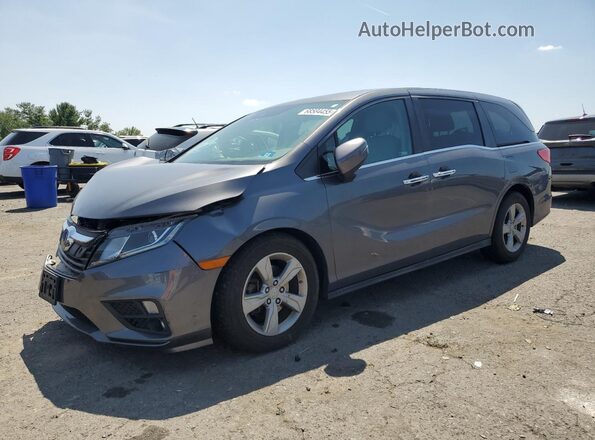 5FNRL6H78JB101793 2018 HONDA ODYSSEY Gray Vista tres cuartos delantera izquierda