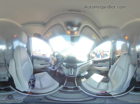 5FNRL6H78JB101793 2018 HONDA ODYSSEY Gray Vista interior de 360 grados