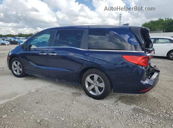 5FNRL6H7XJB050815 2018 HONDA ODYSSEY Blue Trasero izquierdo