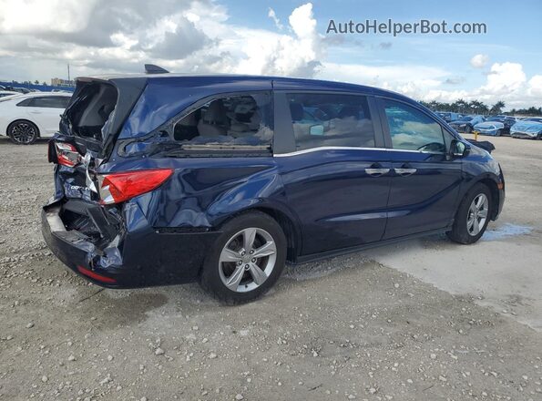 5FNRL6H7XJB050815 2018 HONDA ODYSSEY Blue Trasero derecho