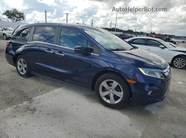 5FNRL6H7XJB050815 2018 HONDA ODYSSEY Blue Delantero derecho