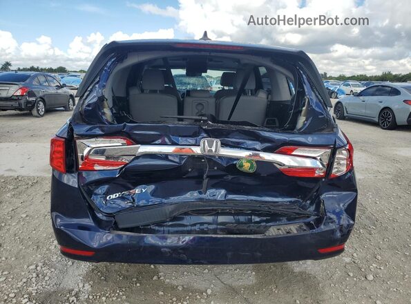 5FNRL6H7XJB050815 2018 HONDA ODYSSEY Blue Vista trasera