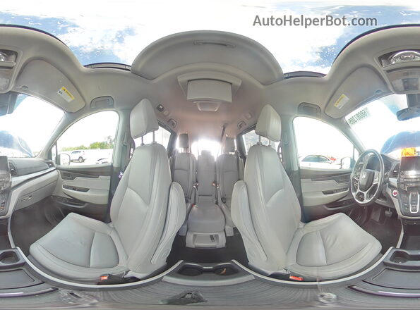 5FNRL6H7XJB050815 2018 HONDA ODYSSEY Blue Vista interior de 360 grados