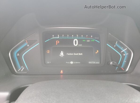 5FNRL6H82JB001553 2018 HONDA ODYSSEY Black Սարքավորումների վահանակի տեսք
