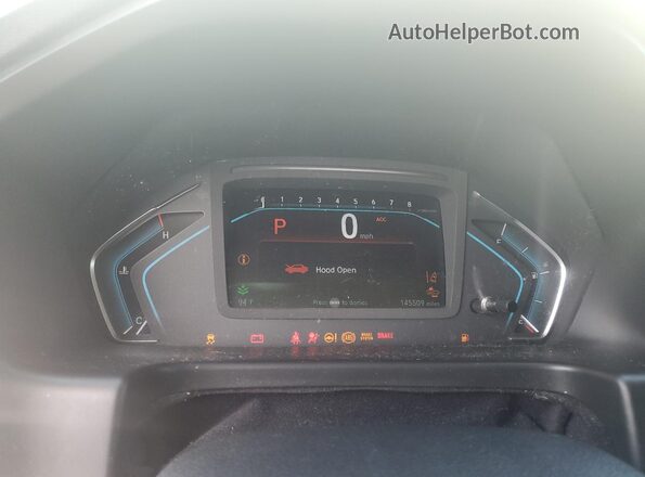 5FNRL6H93JB111116 2018 HONDA ODYSSEY Белый Вид щитка приборов
