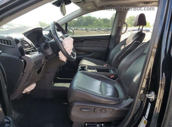 5FNRL6H94JB105468 2018 HONDA ODYSSEY Black Vista interior delantera