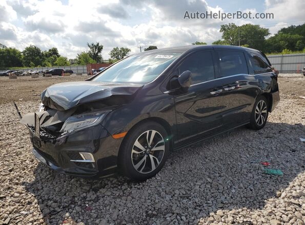 5FNRL6H94JB105468 2018 HONDA ODYSSEY Black Vista tres cuartos delantera izquierda