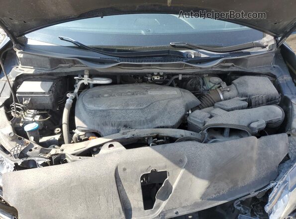 5FNRL6H94JB105468 2018 HONDA ODYSSEY Black Vista del compartimento del motor