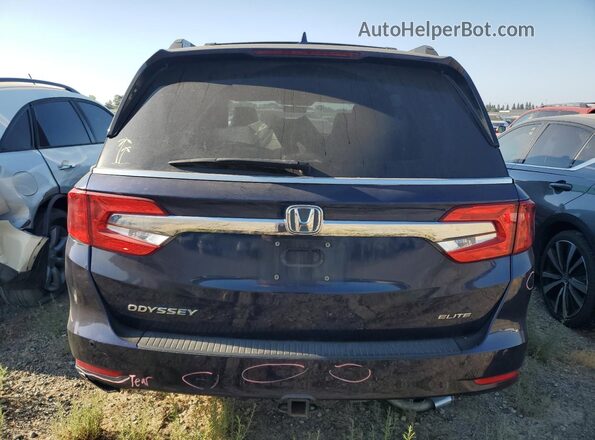 5FNRL6H98JB039782 2018 HONDA ODYSSEY Blue Rear view