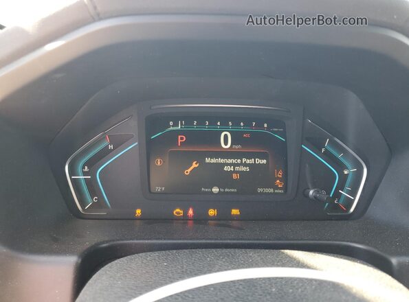 5FNRL6H98JB039782 2018 HONDA ODYSSEY Blue Instrument cluster view