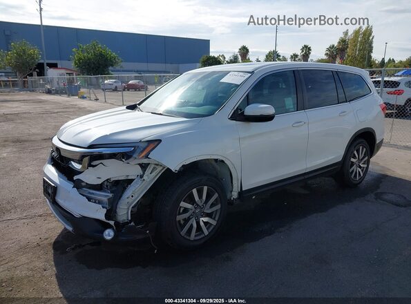 5FNYF5H54MB011668 2021 HONDA PILOT Белый Передняя левая четверть