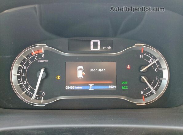 5FNYF6H04JB068202 2018 HONDA PILOT Maroon Vista del cuadro de instrumentos