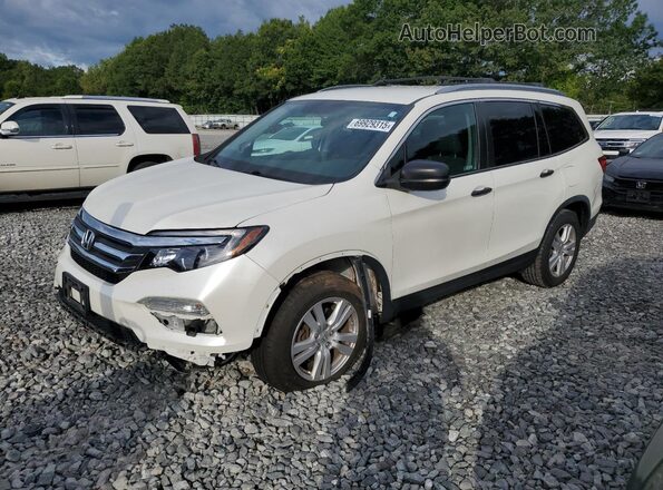 5FNYF6H15JB049893 2018 HONDA PILOT White Передня ліва чверть