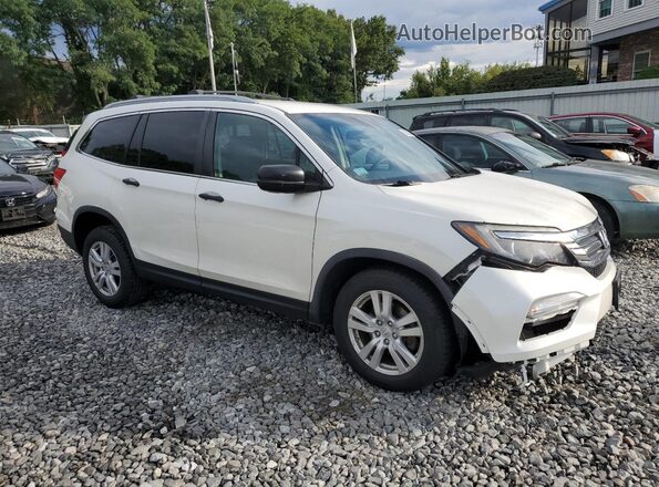 5FNYF6H15JB049893 2018 HONDA PILOT White Передня права чверть