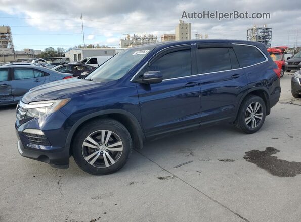 5FNYF6H35JB026342 2018 HONDA PILOT Blue Առջևի ձախ երեք քառորդ տեսարան