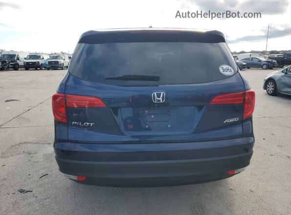 5FNYF6H35JB026342 2018 HONDA PILOT Blue Հետևի տեսք