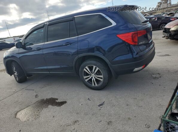 5FNYF6H35JB026342 2018 HONDA PILOT Blue Հետևի ձախ