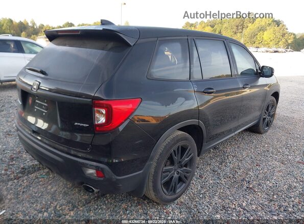 5FNYF7H28MB011609 2021 HONDA PASSPORT Черный Задняя правая четверть